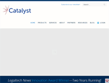 Tablet Screenshot of catalystsecure.com